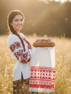 Рушник «Семейный очаг», 150×36 см, красный - Фото 2