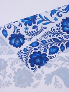 Рушник «Гжель и орнамент», 150×36 см, белый/синий - Фото 6