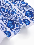 Рушник «Гжель и орнамент», 150×36 см, белый/синий - фото 68176319