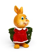 Фигурное кашпо 13 х 10 х 15см  "Зайка с мешком" - Фото 3