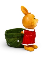 Фигурное кашпо 13 х 10 х 15см  "Зайка с мешком" - Фото 5