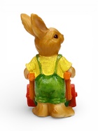 Фигурное кашпо 13 х 18 х 17см  "Заяц с тележкой" - Фото 6