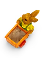 Фигурное кашпо 13 х 18 х 17см  "Заяц с тележкой" - Фото 7