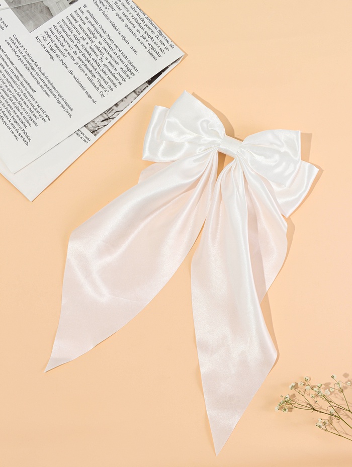 Заколка - автомат для волос QF «Абель», 35×19 см, белая - Фото 1