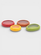 Контейнеры для хранения еды «Ассорти», набор 4 шт., гибкая крышка, пластик, разноцветные 10949498