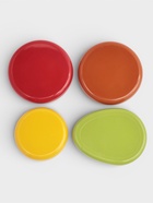 Контейнеры для хранения еды «Ассорти», набор 4 шт., гибкая крышка, пластик, разноцветные 10949498