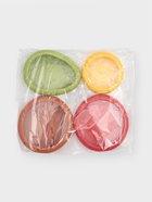 Контейнеры для хранения еды «Ассорти», набор 4 шт., гибкая крышка, пластик, разноцветные 10949498