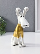 Сувенир полистоун "Пёсик в золотой кофточке" 9х22х26,5 см 10954832