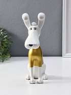 Сувенир полистоун "Пёсик в золотой кофточке" 9х22х26,5 см 10954832