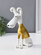 Сувенир полистоун "Пёсик в золотой кофточке" 9х22х26,5 см 10954832