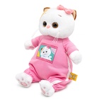 Мягкая игрушка "Кошечка Ли-Ли в комбинезоне с принтом "Мультсериал", 18 см LKm18-004 10954324