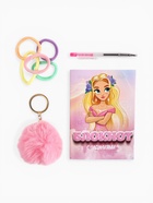 Подарочный набор: блокнот А6, 8 л., резиночки, брелок-пушистик, мини ручка «Принцесса» 10891822 - фото 9821065
