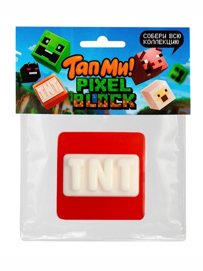 Сквиш антистресс - игрушка "Майнкрафт", красный SQ007