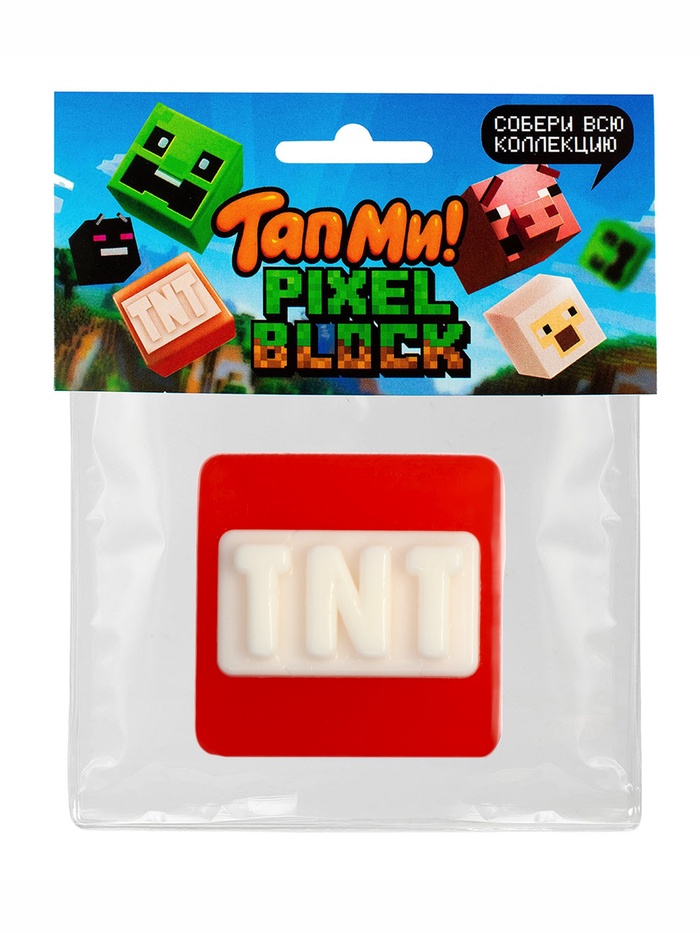 Сквиш антистресс - игрушка "Майнкрафт", красный SQ007 - Фото 1