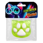 Сквиш антистресс - игрушка "Лапка Котик", светится в темноте SQ004 10980097