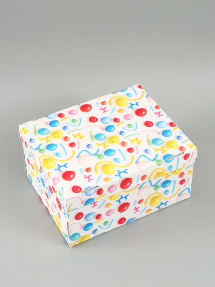 Коробка складная «Шарики», 31 х 25,5 х 16 см - Фото 1