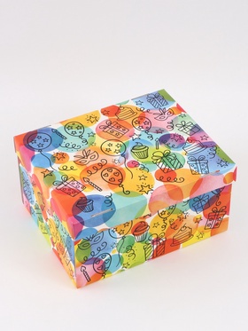Коробка складная «День рождения», 31 х 25,5 х 16 см 10954055