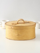 Хлебница с ручкой «Бабочки», 30×18×19 см, береста - фото 68176437