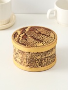 Шкатулка для украшений «Россия», круглая, 12×7 см, береста - Фото 2
