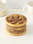 Шкатулка для украшений «Россия», круглая, 12×7 см, береста - Фото 3