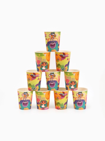 Стакан одноразовый бумажный, 250 мл, Ум и Хрум