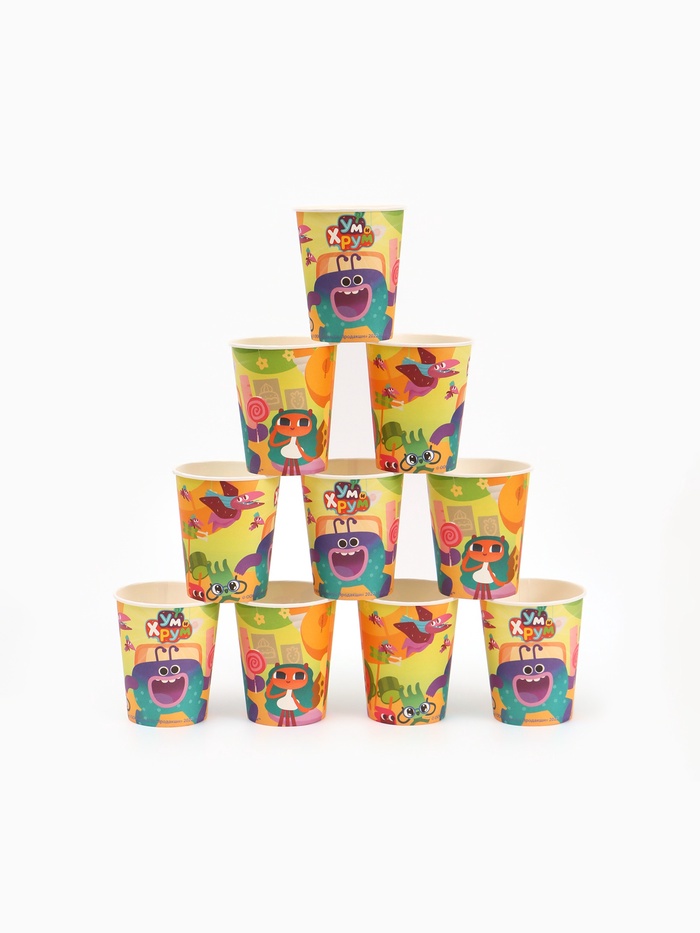 Стакан одноразовый бумажный, 250 мл, Ум и Хрум - Фото 1