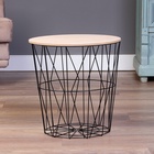 УЦЕНКА Столик журнальный «Корзинка», чёрный, 40×40.5 см - Фото 2