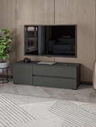 УЦЕНКА Тумба ТВ Лора, графит 450×1350×440 - Фото 5