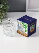 Шкатулка для украшений с крышкой «Цветочная», стекло, прозрачная, 6.8×6.8×9 см - Фото 5