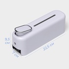 УЦЕНКА Диспенсер для жидкого мыла механический 350 мл, пластик, цвет белый - Фото 4