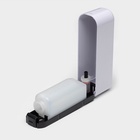 УЦЕНКА Диспенсер для жидкого мыла механический 350 мл, пластик, цвет белый - Фото 6