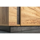 УЦЕНКА Шкаф-пенал Арчи 10.05, 500×301×1549, Дуб крафт золотой/Камень темный - Фото 4