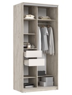 УЦЕНКА Шкаф-купе с зеркалом Альянс , 1000х620х2200, Кашемир/Крафт серый - Фото 2