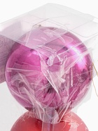 УЦЕНКА Набор ёлочных шаров «Верь в мечту!», пластик, d-8, 3 шт., красный с золотом - Фото 2