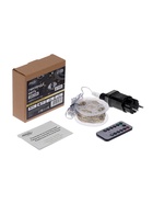 УЦЕНКА Гирлянда «Нить» 50 м, роса, IP44, серебристая нить, 500 LED, пульт, 36 В, свечение тёплое белое - Фото 9