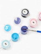 УЦЕНКА Картина по номерам на холсте с подрамником "Синий монстрик" 15 х 21 см - Фото 4