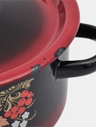 УЦЕНКА Кастрюля 2 л цил декор красно-чёрная с тонированием МИКС - Фото 2