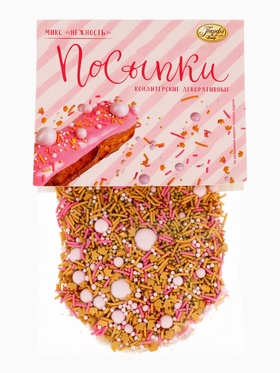 Посыпка кондитерская «Нежность», 58 г  (артикул 10936051)  большой выбор товаров оптом и в розницу по низким ценам с доставкой