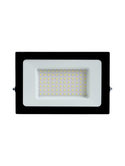 Прожектор светодиодный VKL Electric, 100 Вт, 12000 лм, 6500К, IP65, 220 В, чёрный, свечение холодное белое