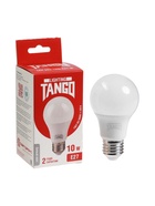 Лампа светодиодная TANGO, А60, 10 Вт, E27, 950 лм, 4000K, IP20, свечение нейтральное белое - Фото 1
