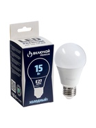 Лампа светодиодная Включай, А60, 15 Вт, E27, 1425 лм, 6500K, IP20, свечение холодное белое - Фото 1