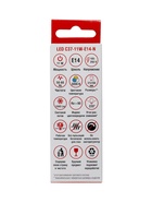 Лампа светодиодная TANGO, С37, 11 Вт, E14, 1045 лм, 3000K, IP20, свечение тёплое белое - Фото 4