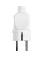 Вилка прямая TANGO, 16 А, 250 В, IP20, с заземлением, белая - Фото 2