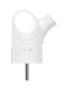 Вилка угловая с ушком TANGO, 16 А, 250 В, IP20, с заземлением, белая - Фото 2