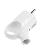 Вилка угловая с ушком TANGO, 16 А, 250 В, IP20, с заземлением, белая - Фото 3