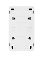 Выключатель одноклавишный с розеткой TANGO, 16 А, IP20, вертикальный, с заземлением, белый - Фото 3