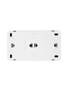 Выключатель двухклавишный с розеткой TANGO, 16 А, IP20, горизонтальный, с заземлением, белый - Фото 3