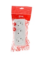 Розетка трёхместная TANGO, 16 А, 250 В, IP20, без заземления, огнеупорный ABS-пластик, белая - Фото 4