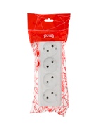 Розетка четырехместная TANGO, 16 А, 250 В, IP20, без заземления, огнеупорный ABS-пластик, белая - Фото 4