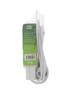 Удлинитель бытовой, 3 розетки, 1.5 м, 10 А, 2200 Вт, ПВС 2×0.75 мм², без заземления, белый - Фото 5